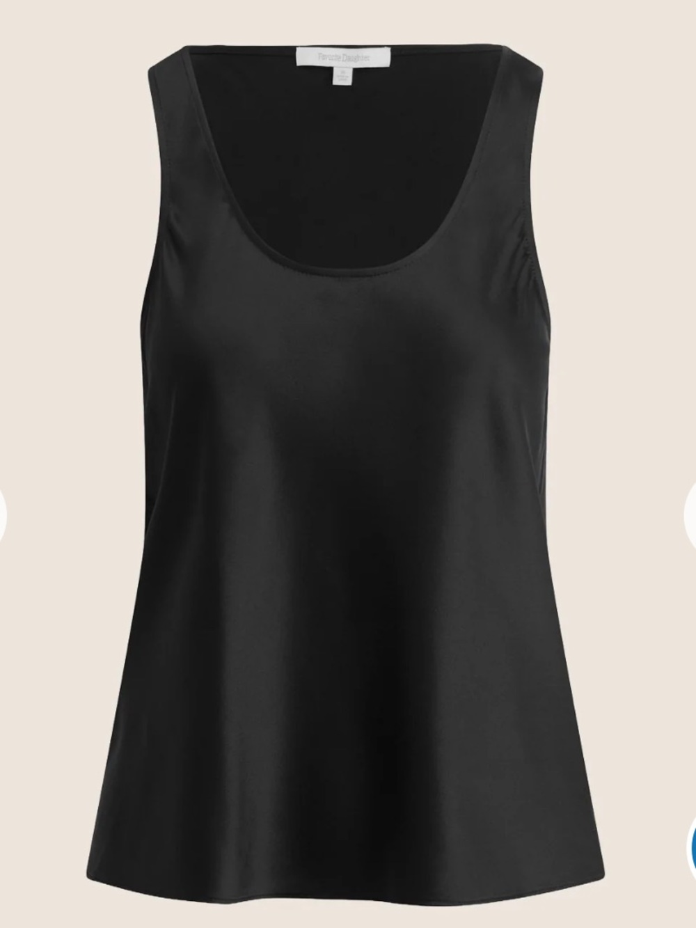 NWT Favorite Daughter The Clean Cut Silk Tank - Small